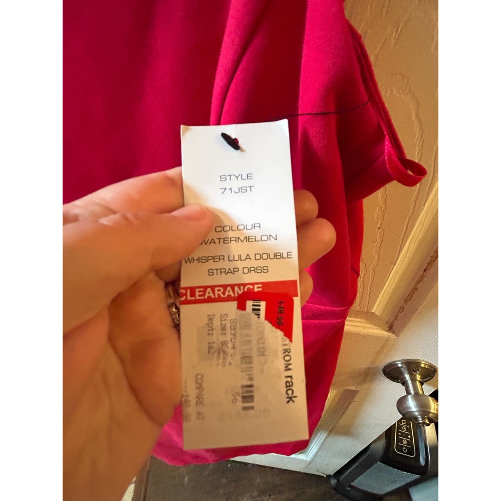 French Connection Size 8 Pink Strappy Dress - Picture 10 of 11